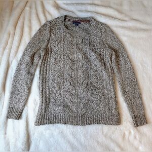Tommy Hilfiger Brown Cable Knit Sweater